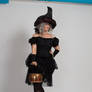 Stock - Halloween grey witch with a cauldron 5