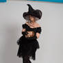 Stock - Halloween grey witch with a cauldron 9