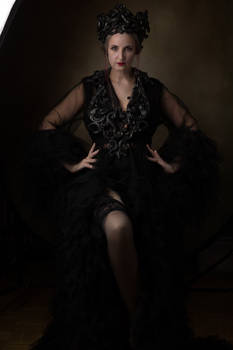 Stock - Gothic woman strong portrait gothic dark