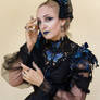 Stock - Lady Butterfly portrait pose