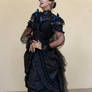 Stock - Lady Butterfly stand pose look up gothic