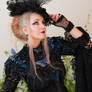 Stock - Lady Butterfly gothic hat plants look up