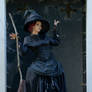 Stock - Witch door broom fantasy magic gothic dark