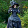 Stock Victorian Witch gothic dark fantasy lantern