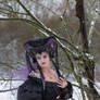 Stock - Medieval Lady closed eyes portrait
