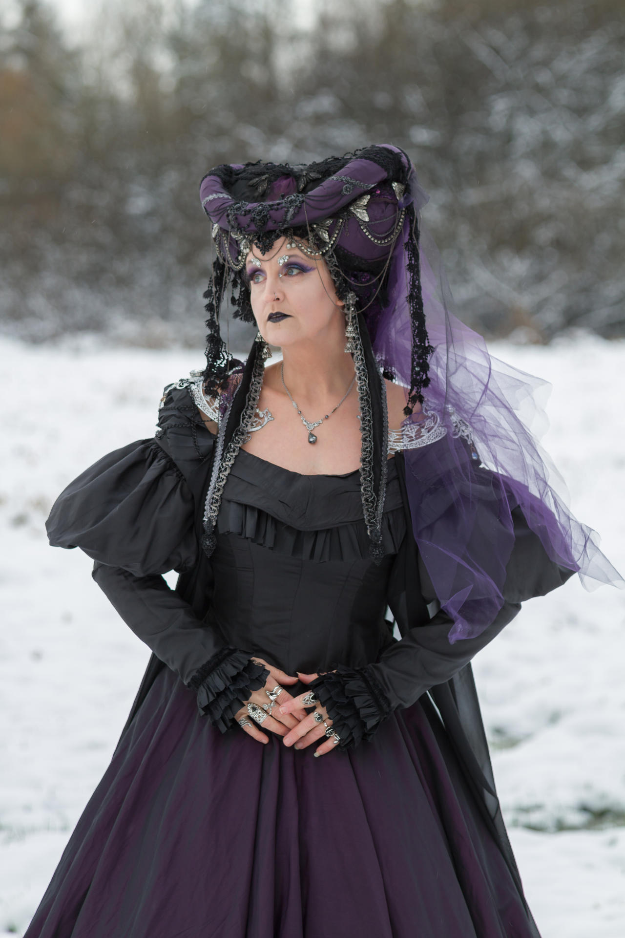Stock - Medieval Gothic lady Portrait pose 2