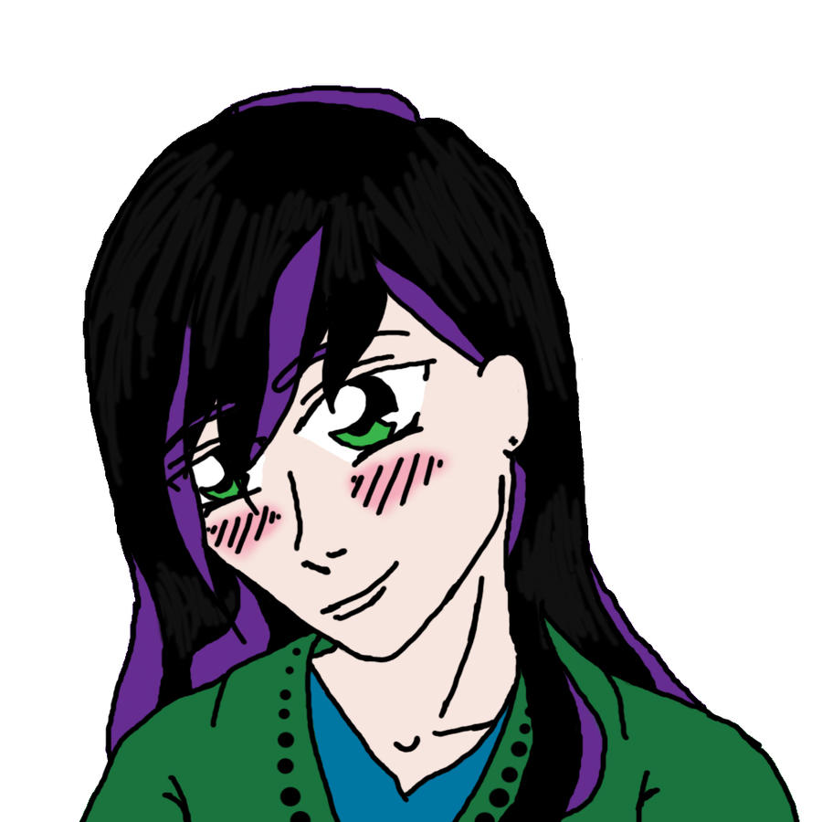 Black Hair Purple Streaks By Jordikitty On Deviantart