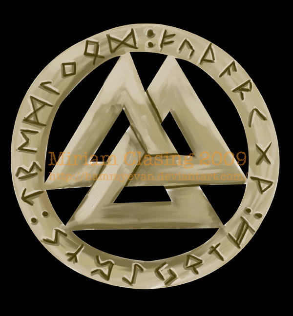Valknut With Rune Inscriptions VALKNUT by hammyevan on DeviantArt