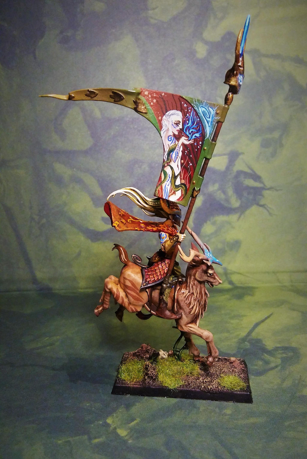 Warhammer Wild Riders Standardbearer by CorunnIhalsei on DeviantArt