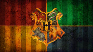 hogwarts crest grunge wallpape