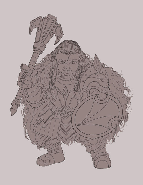 Dnd Commission: Gnome Cleric Line by dante2906 on DeviantArt