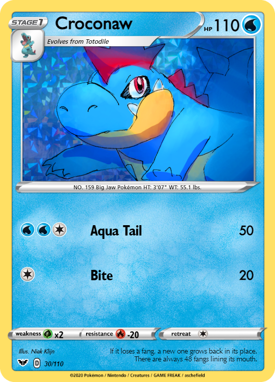 croconaw pokemon card and not all cards will be individually sleeved and top loaded in all lots Croconaw (JAPANESE) - Pokemon -