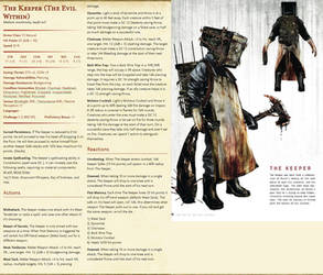 DnD: The Keeper Stat Block