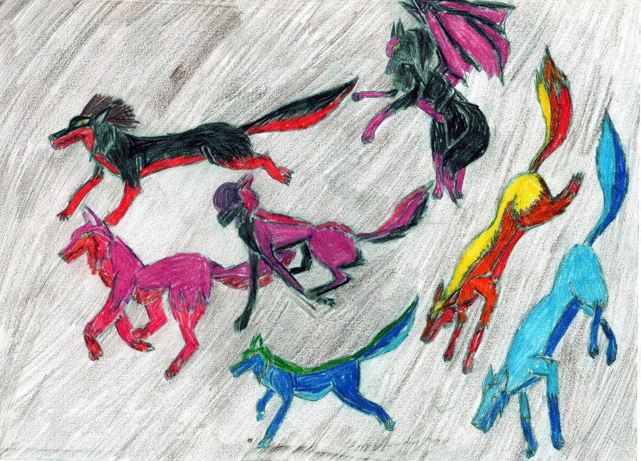 Demon wolves by vampirelover1234 on DeviantArt