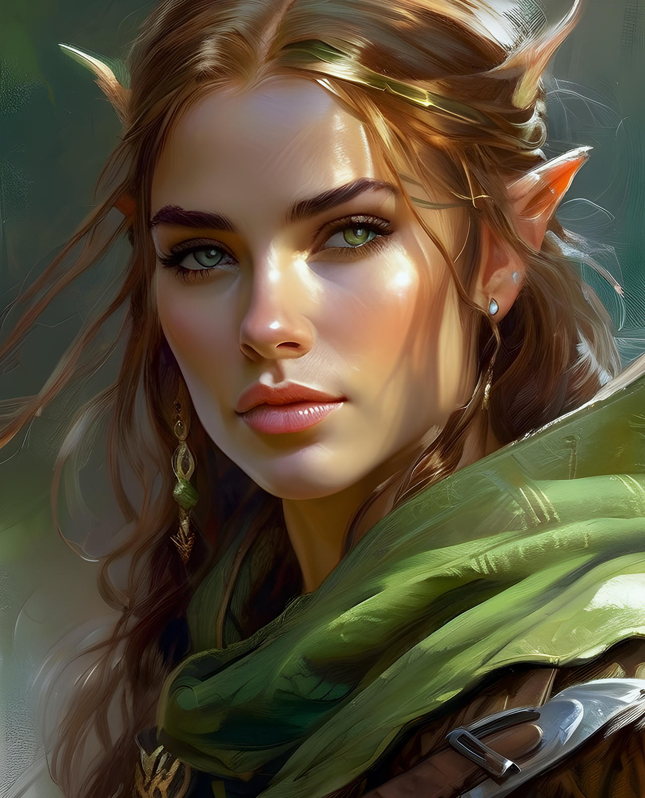Elf Ranger Portrait 1 by isuneek on DeviantArt