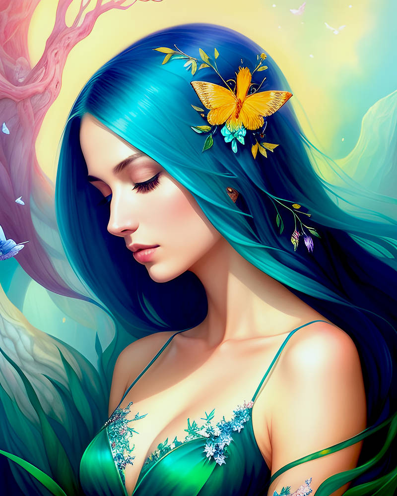 Nymph Texture Nymph portrait 1 by isuneek on DeviantArt