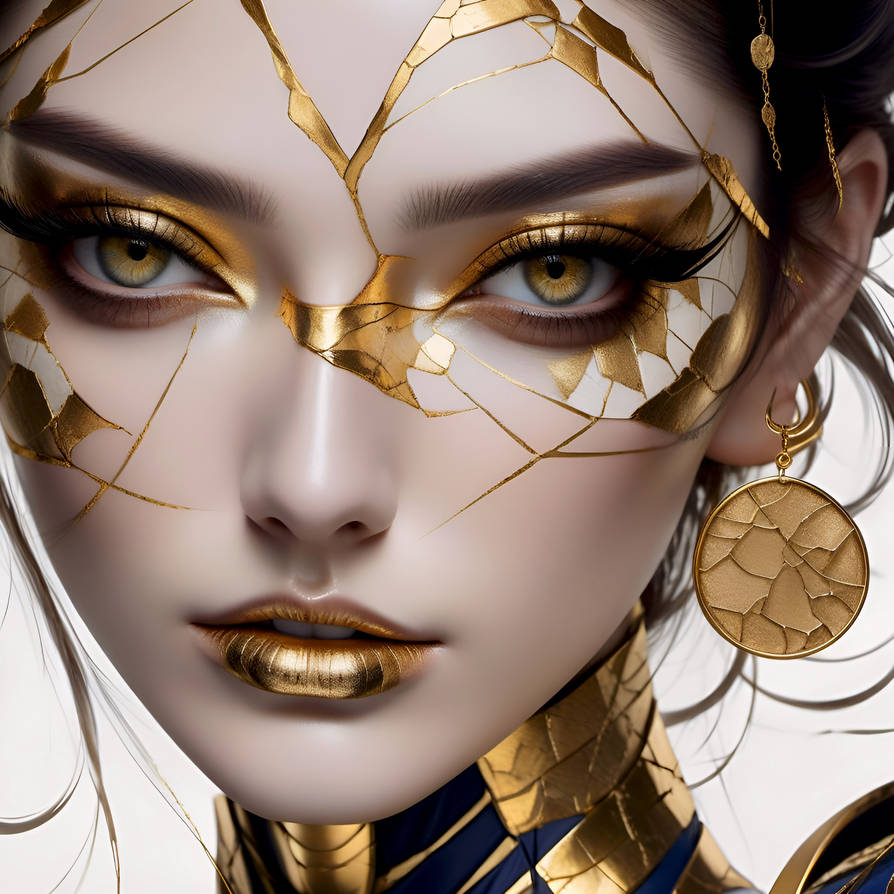 Kintsugi Girl by isuneek on DeviantArt