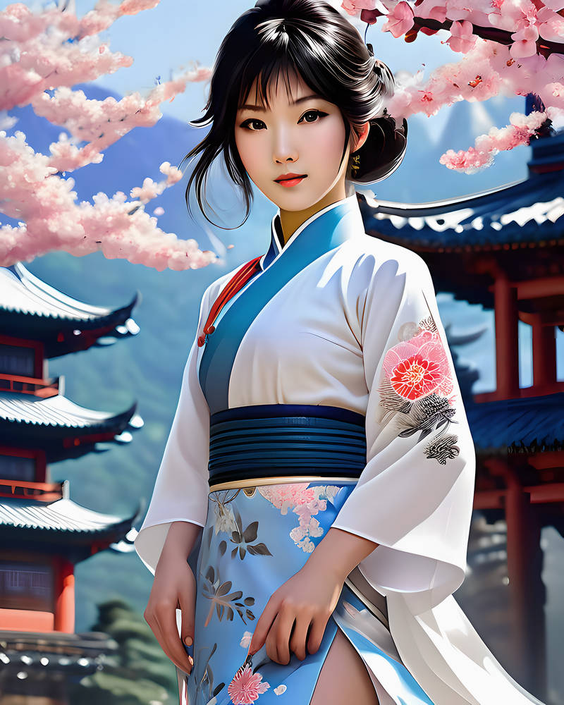 Spring Geisha by isuneek on DeviantArt