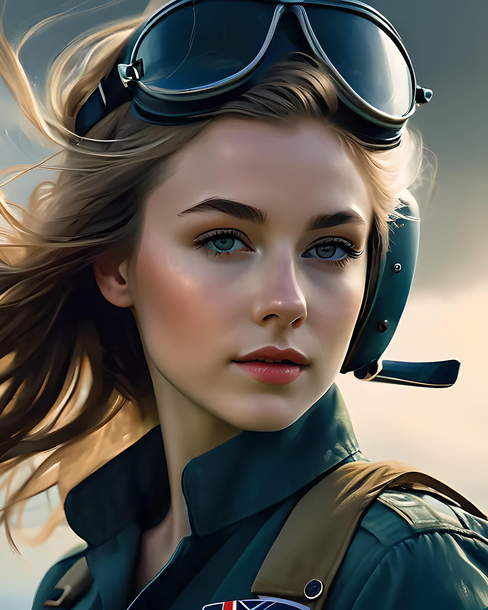 Female Pilot Deviantart WW2 Pilot 1 by isuneek on DeviantArt
