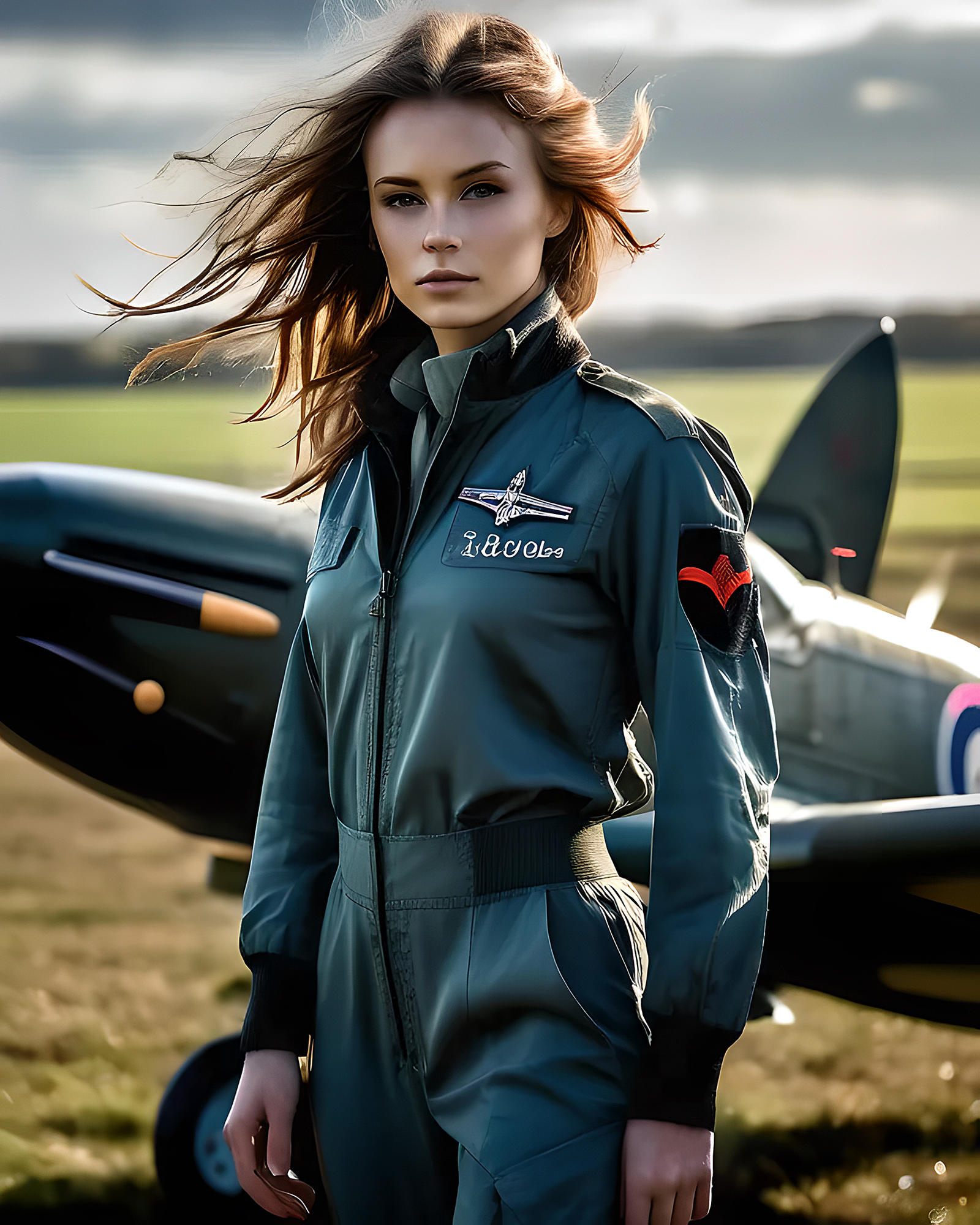Female Pilot Deviantart WW2 Pilot 4 by isuneek on DeviantArt