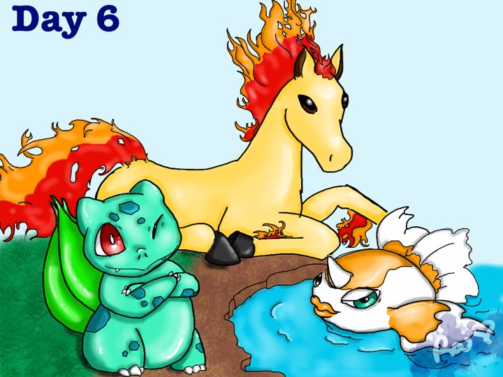 Bulbasaur, Goldeen, Ponyta