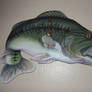 Large Mouth Bass Clock