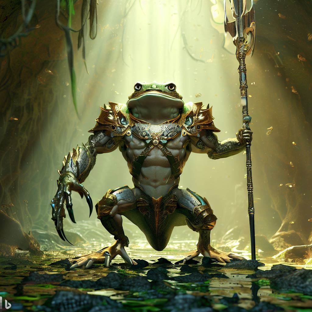 Frog Warrior by Brokarey on DeviantArt