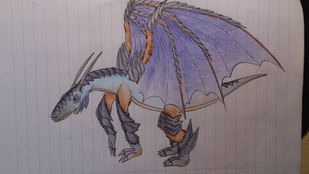 Blue Armored Dragon