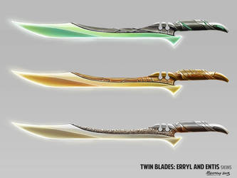 Erryl and Entis Twin Blades Skins