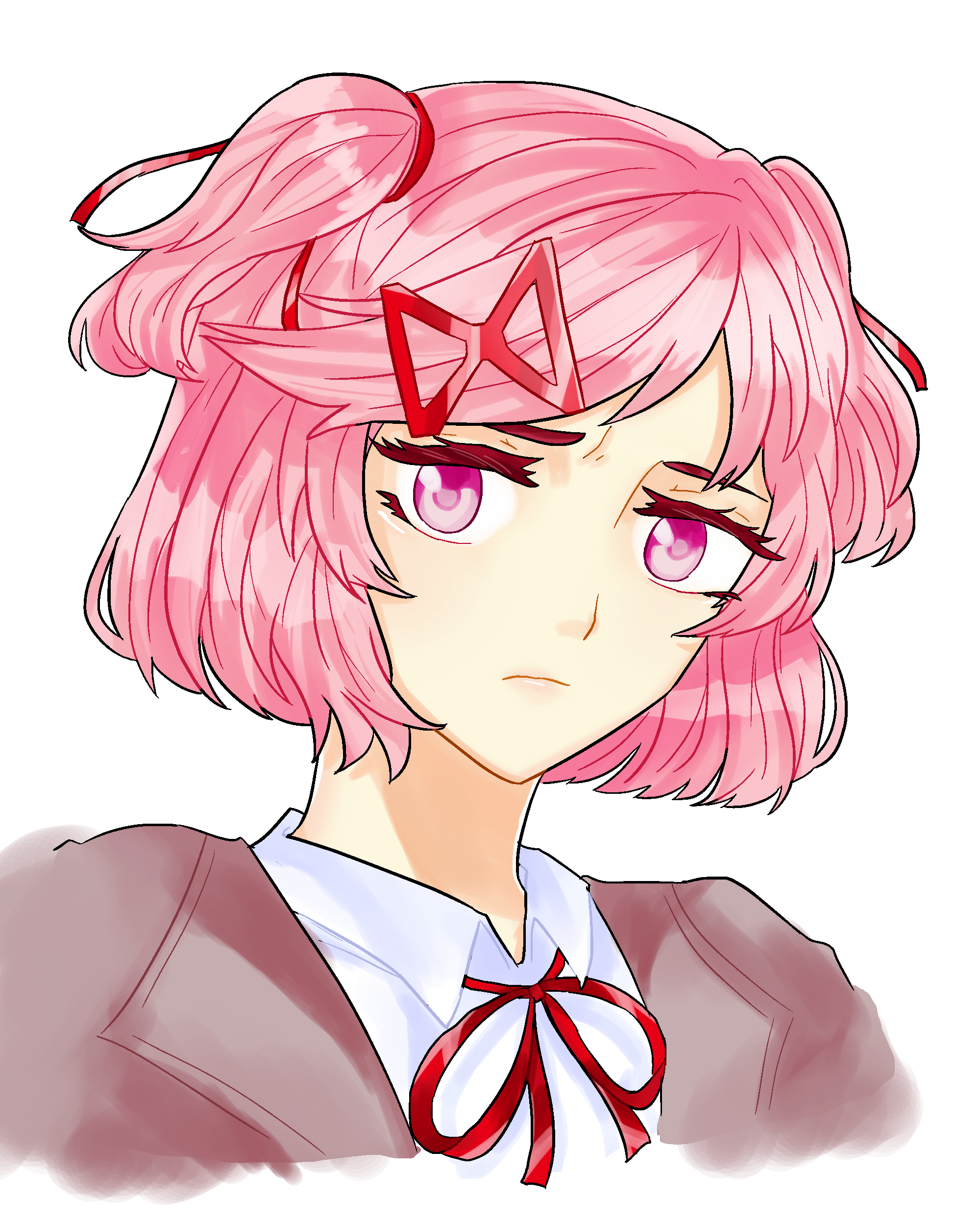 Natsuki Simple Natsuki by BbreaadS2 on DeviantArt