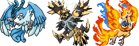 Moltres VS Zapdos VS Articuno by monomite on DeviantArt