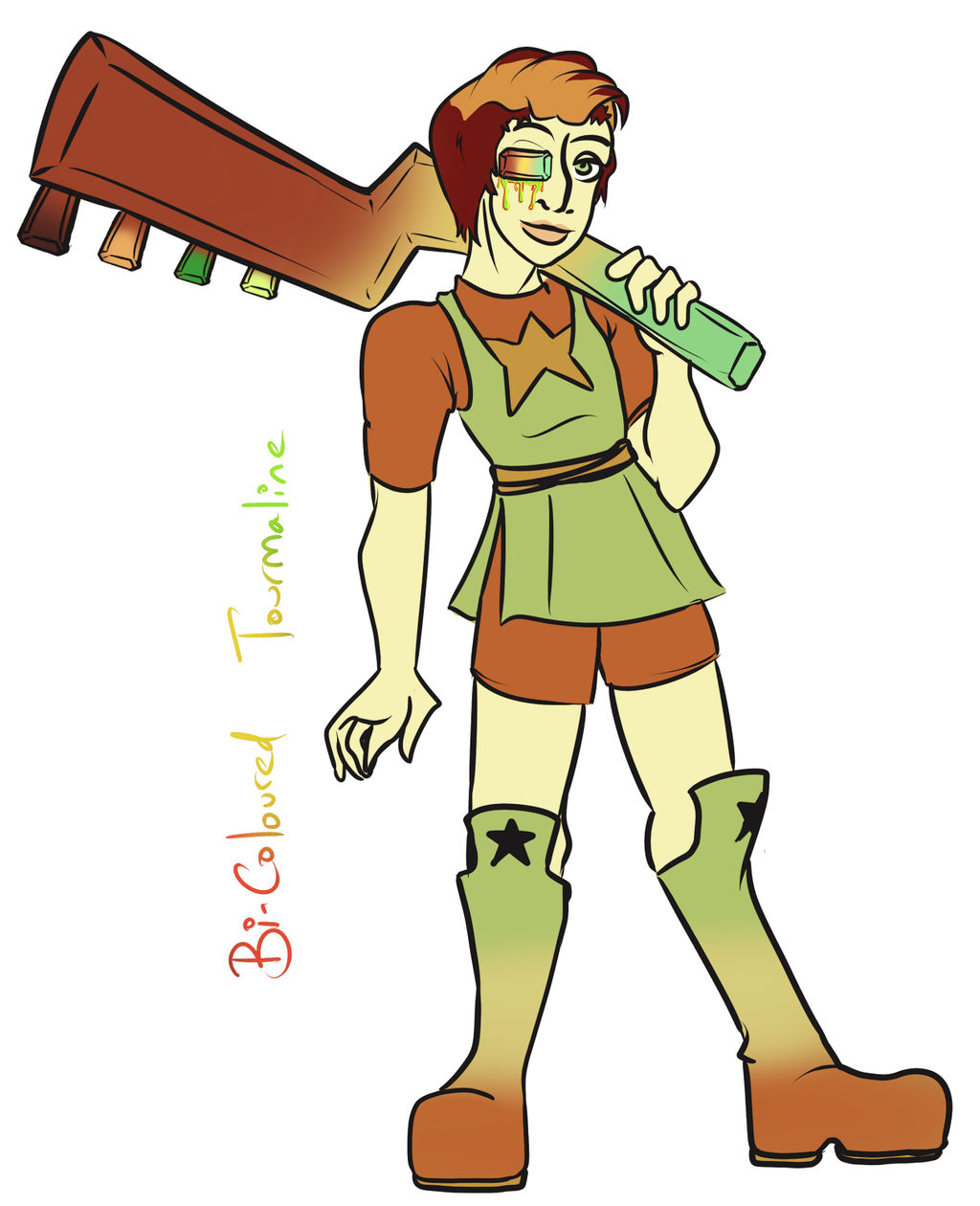 SU: Bi-Coloured Tourmaline by drazzi