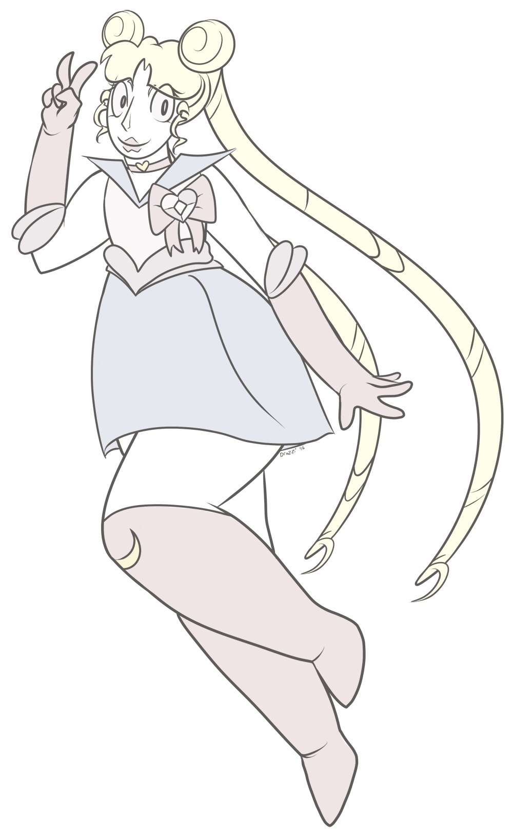 FA:: Sailor Gems - Sailor Crystal Quartz by drazzi