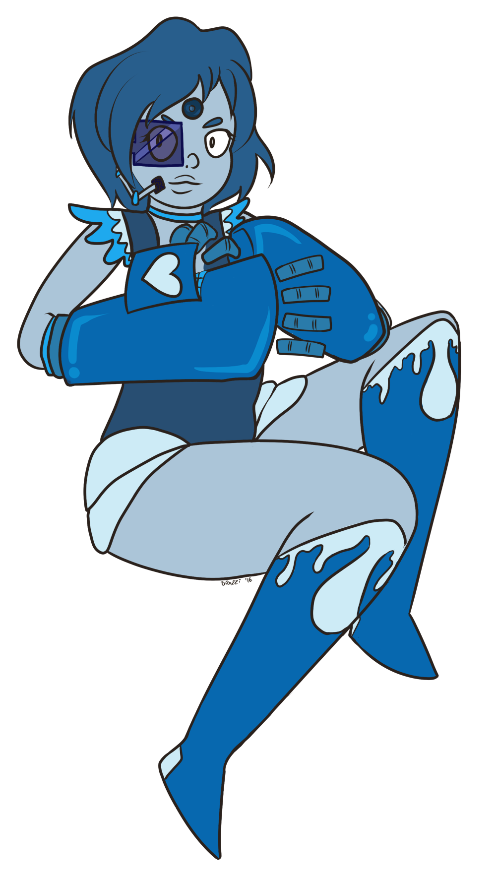 FA:: Sailor Gems - Sailor Blue Apatite by drazzi
