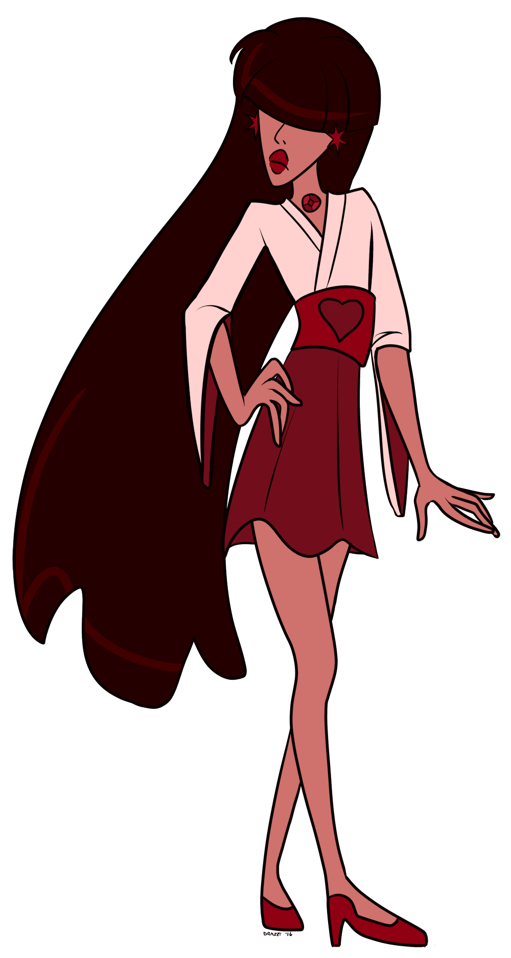 FA:: Sailor Gems - Sailor Ruby by drazzi