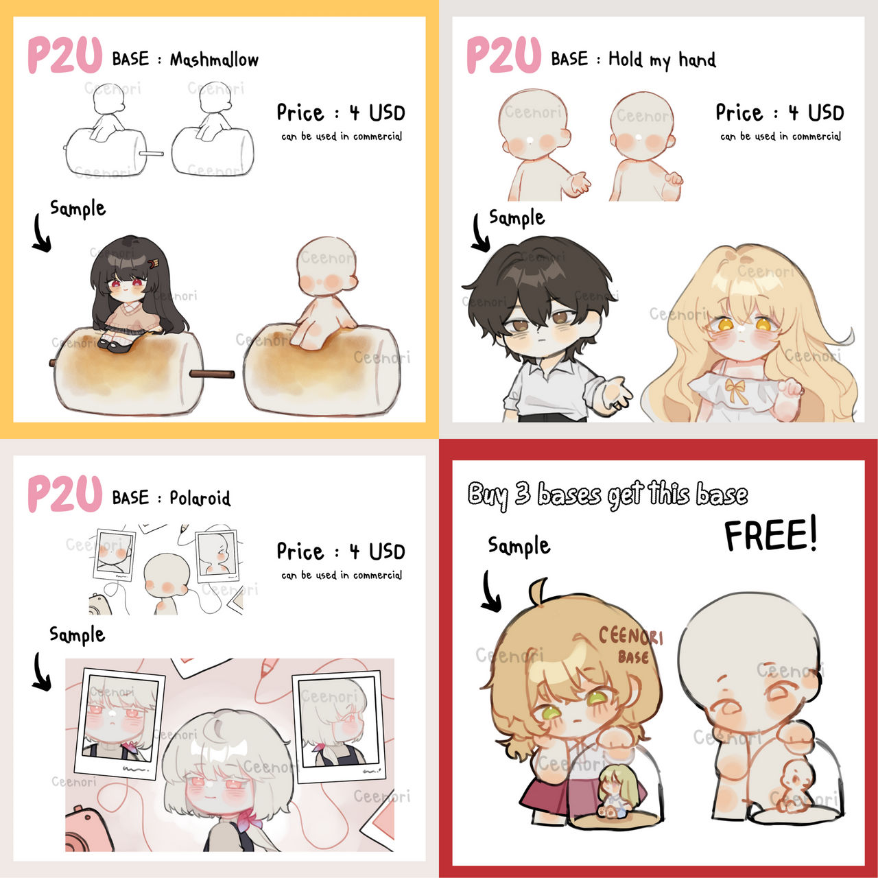 Chibi Bases on Bases-For-You - DeviantArt