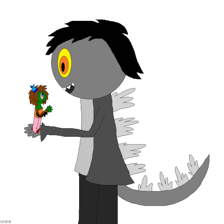Humanized Godzilla (B-Day Gift) Wichard Jr. meets Humanized Godzilla by DarkFairy1999 on ...