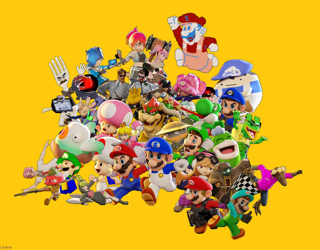 Collage nhân vật SMG4: Chào đón những fan của SMG4! Hãy đến với bộ sưu tập các collages đầy màu sắc với những nhân vật quen thuộc như Mario, Luigi, Bob và nhiều người khác. Bạn sẽ có được những bức ảnh thú vị và hài hước, tạo nên một khoảng khắc tuyệt vời để chia sẻ trên mạng xã hội hoặc làm thiệp tặng cho bạn bè.