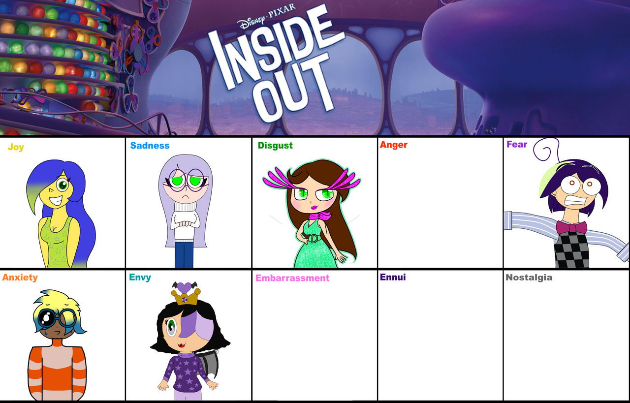 Inside Out Character Collab by DarkFairy1999 on DeviantArt