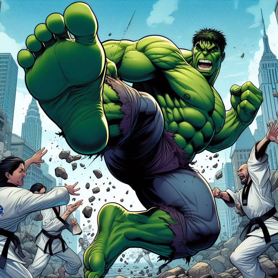 Hal Kick Hulk kick by Racer5678 on DeviantArt