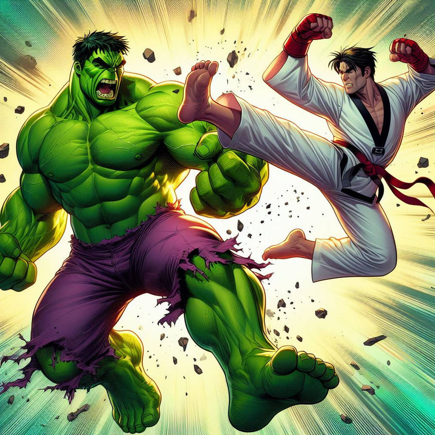 Hal Kick Hulk kick by Racer5678 on DeviantArt