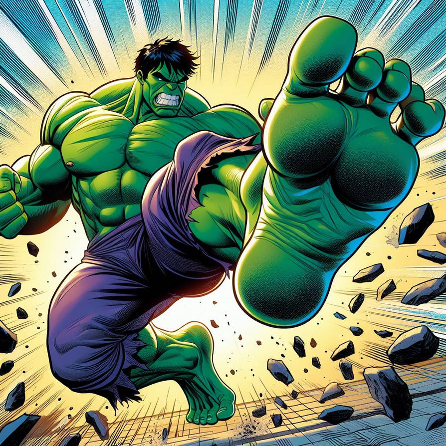 Hal Kick Hulk kick by Racer5678 on DeviantArt