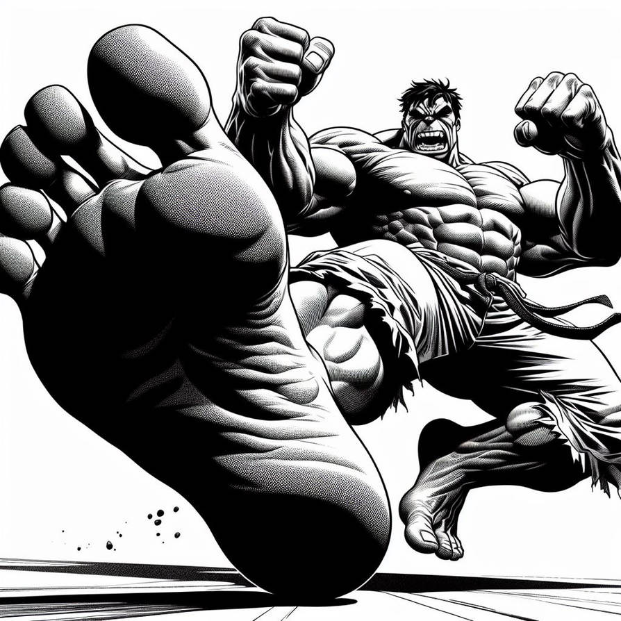 Hal Kick Hulk kick by Racer5678 on DeviantArt