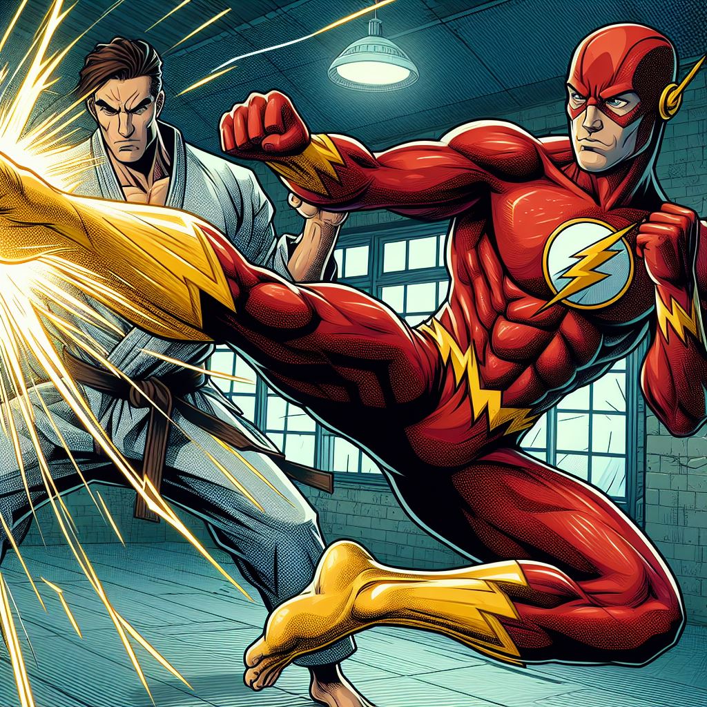 The Flash kick by Racer5678 on DeviantArt