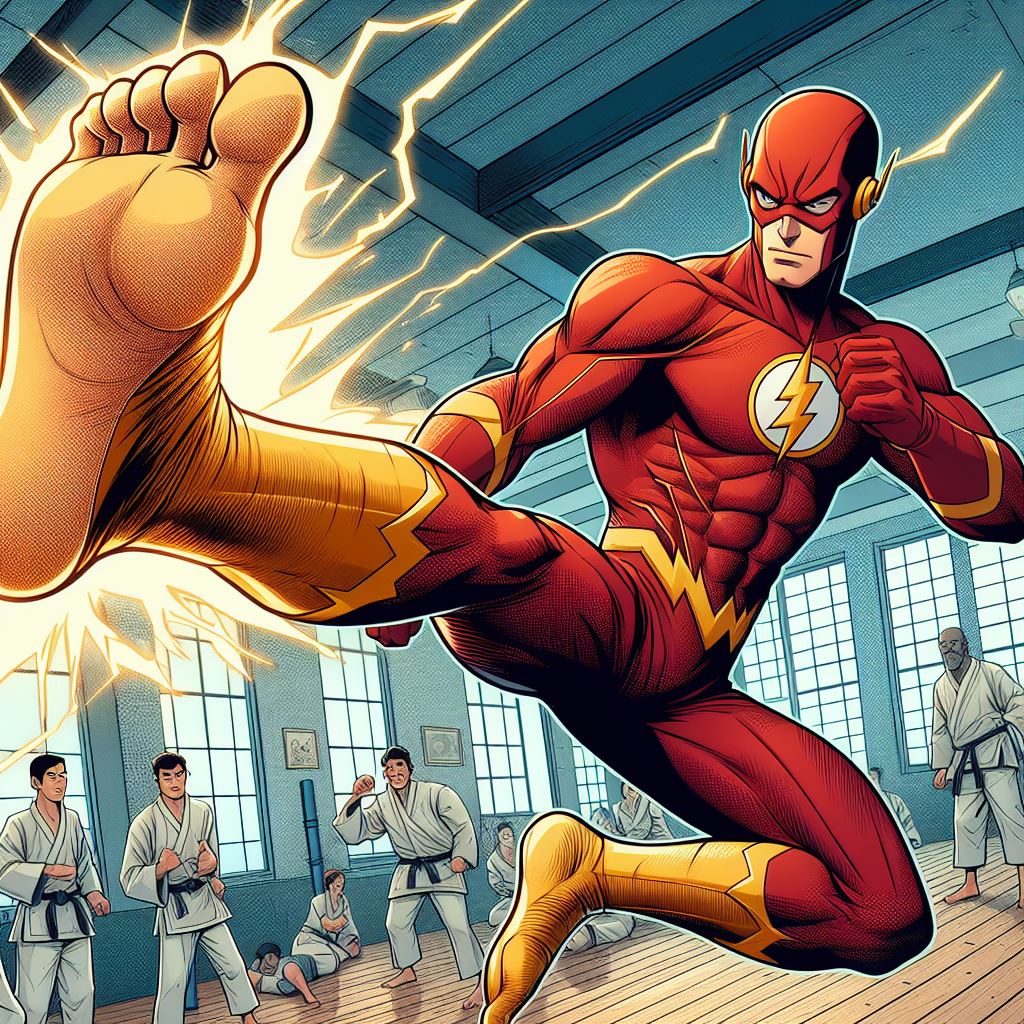 The Flash kick by Racer5678 on DeviantArt