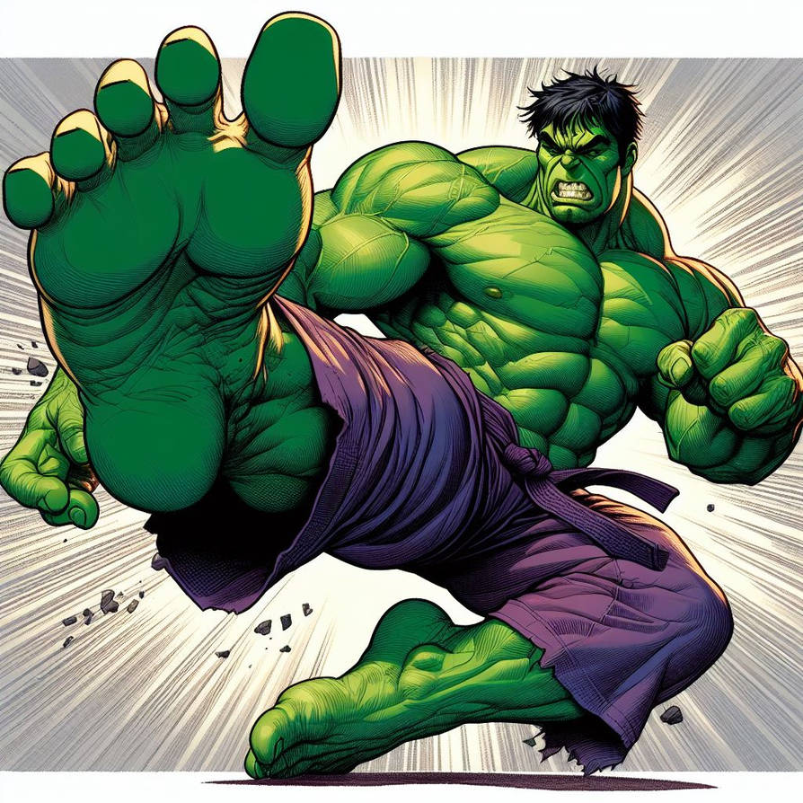 Hal Kick Hulk kick by Racer5678 on DeviantArt