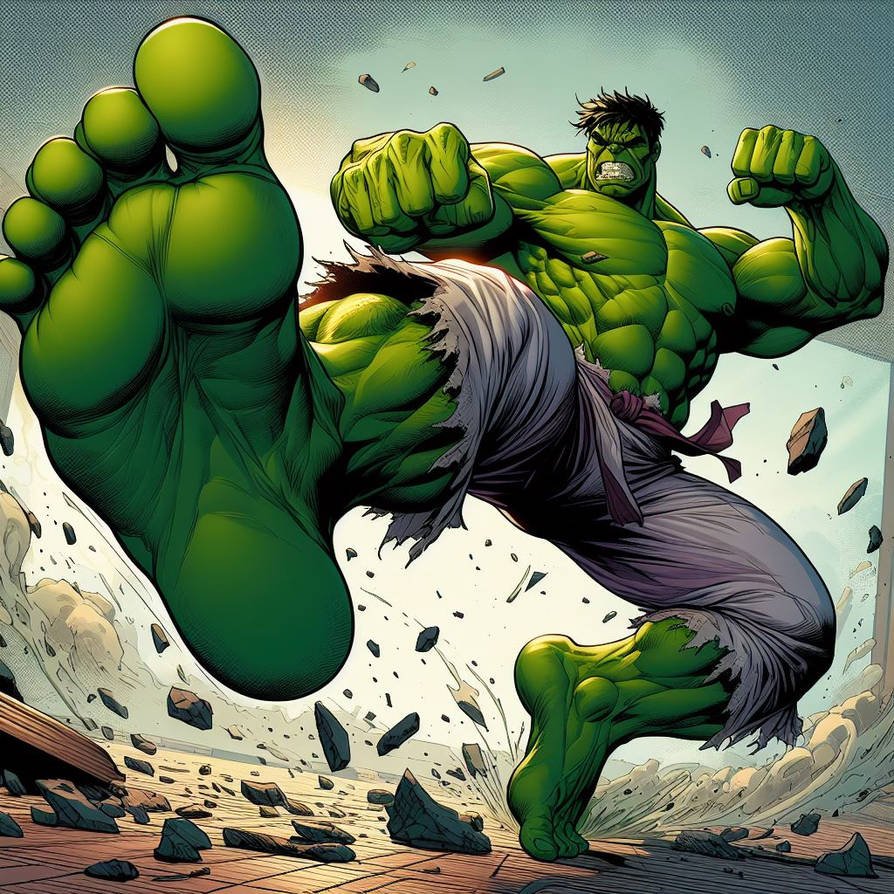 Hal Kick Hulk kick by Racer5678 on DeviantArt