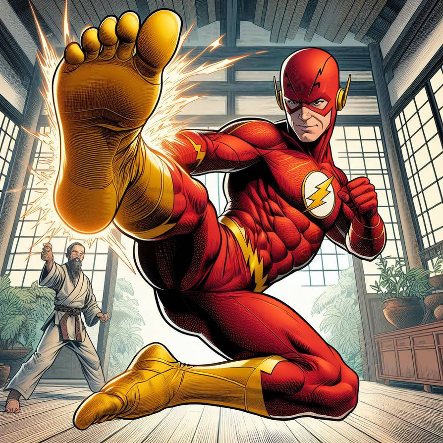 The Flash kick by Racer5678 on DeviantArt
