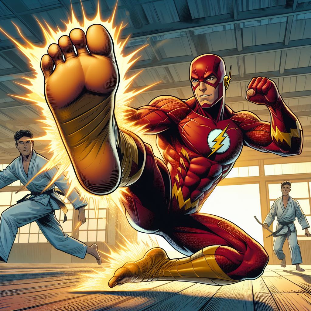 The Flash kick by Racer5678 on DeviantArt