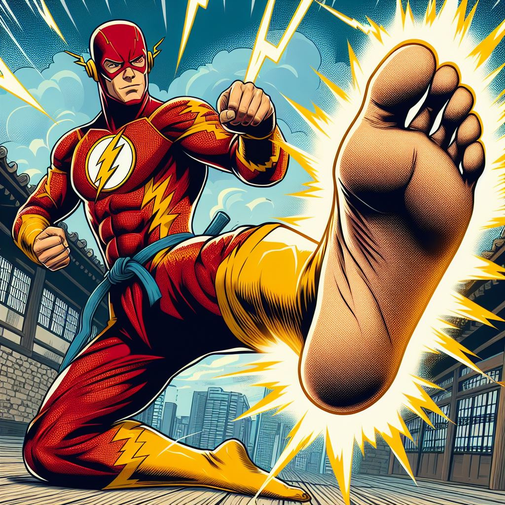 The Flash kick by Racer5678 on DeviantArt